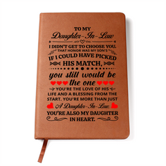 To My Daughter-in-Law Honor – Leather Journal